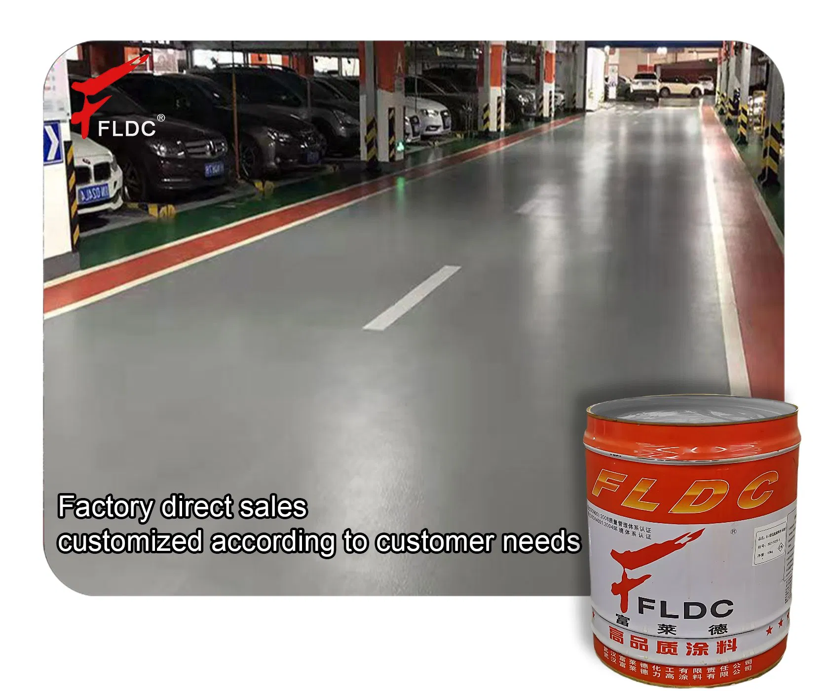 China Big Factory Free Sample Coatings Self-Leveling Epoxy Floor Paint Epoxy Resin for Concrete Cement and Commercial Ground Finish