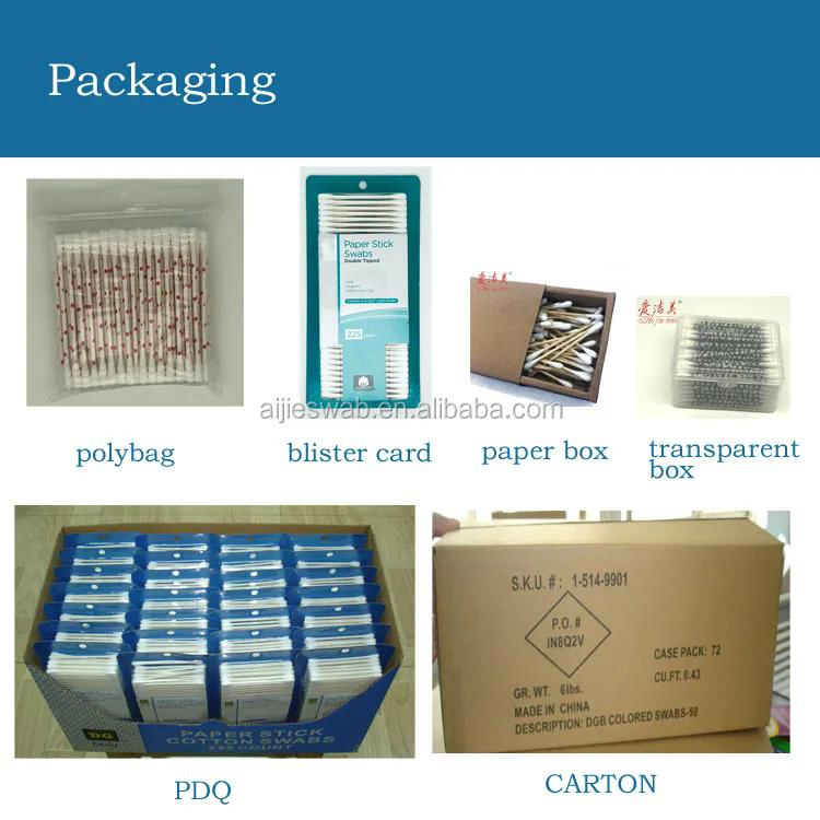 200PCS Ear Cleaning Cotton Sticks Paper Biodegradable 100% Cotton Swabs Dogs Cat Swabs Dual Head Versatile Application