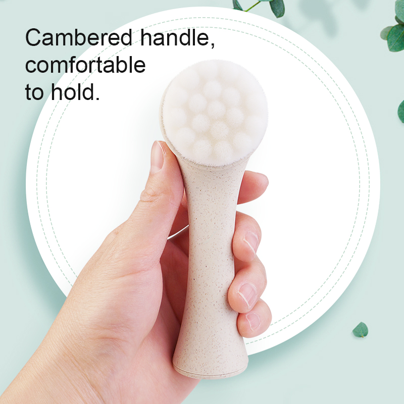 Eco Biodegradable Silicone Face Massage Brushes Washing Facial Cleaning Brush