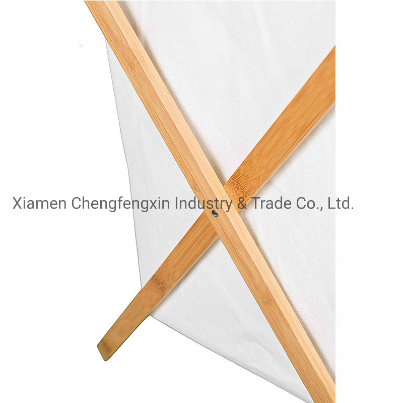 Eco-Friendly Bamboo Laundry Basket Featuring Soft Cotton Liner