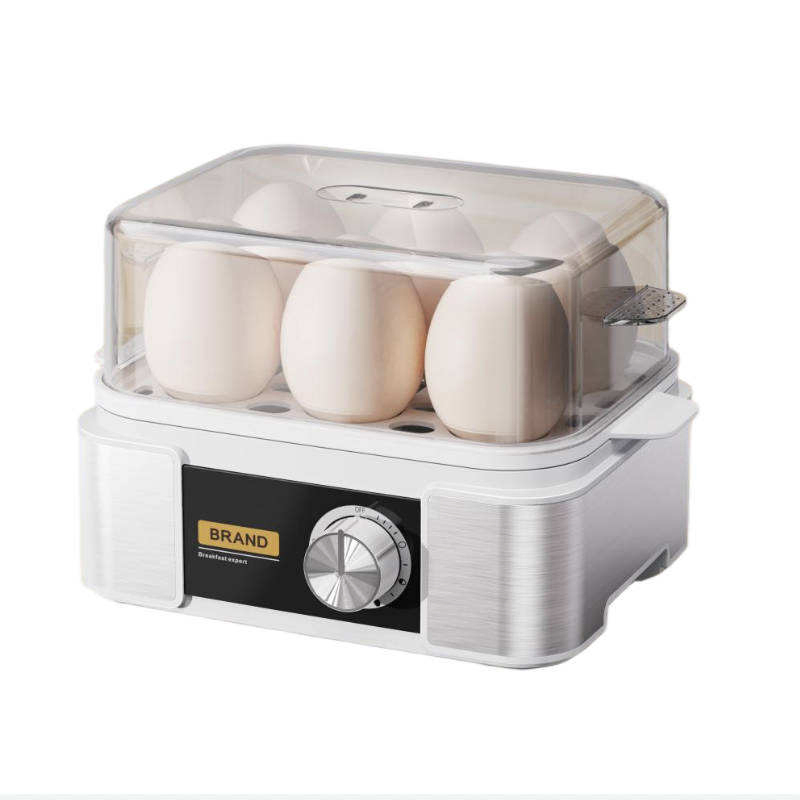 6-Egg Electronic Egg Boiler with Timer, Anti-Dry, Precise Doneness &amp; Multi-Function Cooker