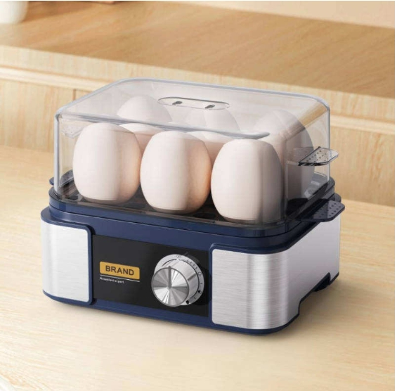 6-Egg Digital Egg Cooker with Timer and Anti-Dry Feature