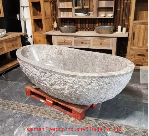 Natural White Black Grey Beige Green Onyx/Granite/Marble Stone Freestanding Bathtub for Bathroom Bath Tub