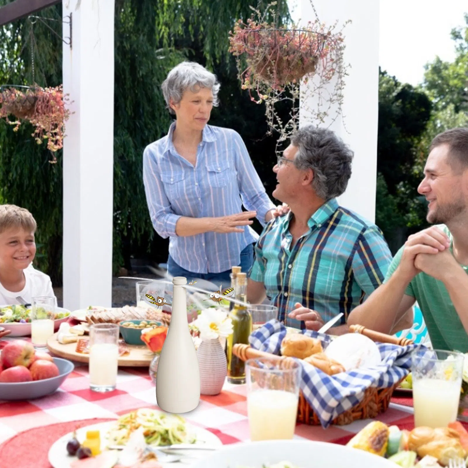 Advanced Rechargeable Fly Repellent Fan Portable Mosquito Killer Eco-Friendly Chemical Free Mosquito Repeller