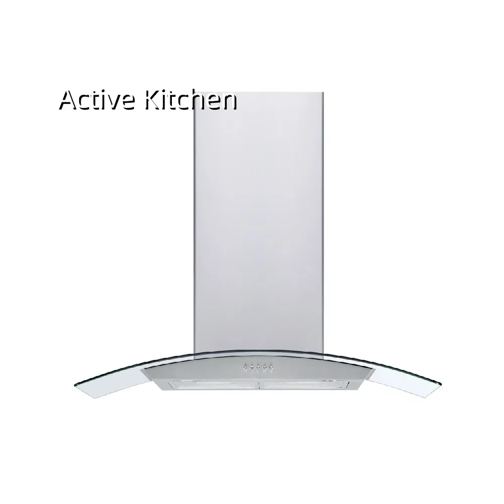 Sleek Energy Efficient Glass Hood for Modern Kitchen Range