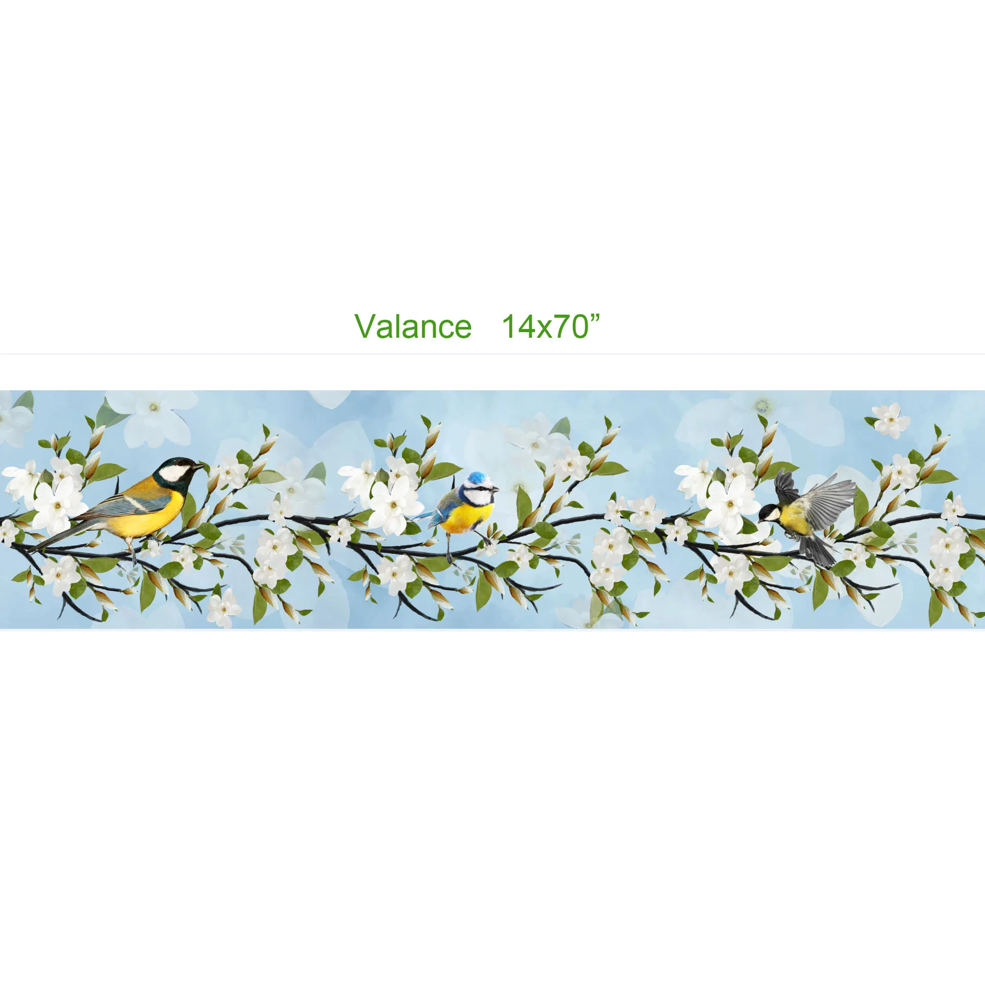 Bird Shower Curtain for Bathroom Green Leaves Floral Decor Shower Curtain Waterproof Washable Bath Curtain