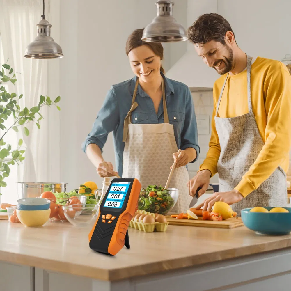 Indoor Air Quality Monitor with LCD Display Radon Gas Detector