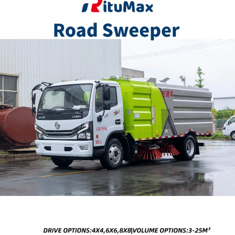 Eco-Friendly Urban Street Cleaning Vehicle for Sustainable Sanitation Solutions