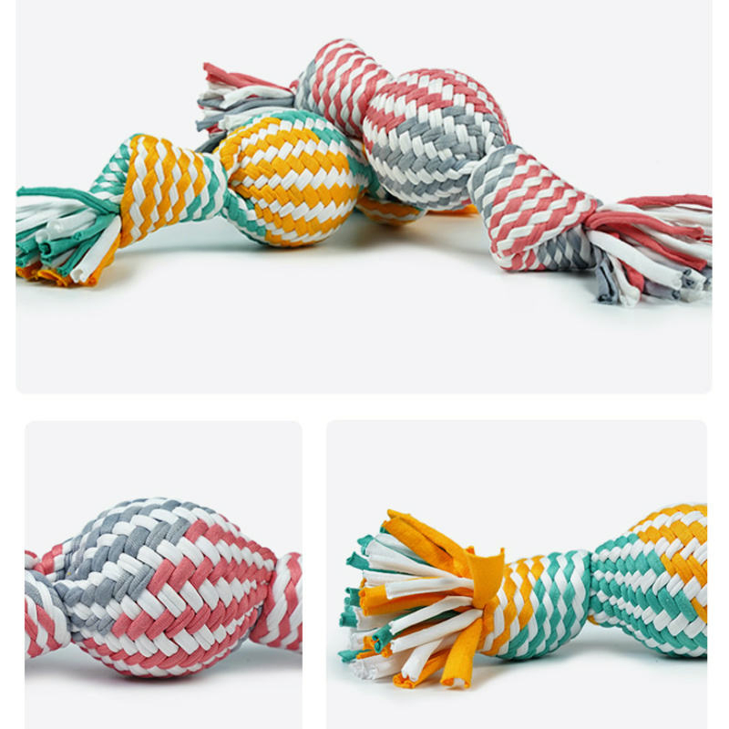 Durable Self-Playing Sound Toy Cleaning Teeth Puppy Teething Dog Chew Toys