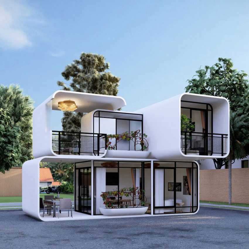 Dxh Factory Custom 20FT Prefabricated Office Pod Waterproof Container Home Apple Cabin