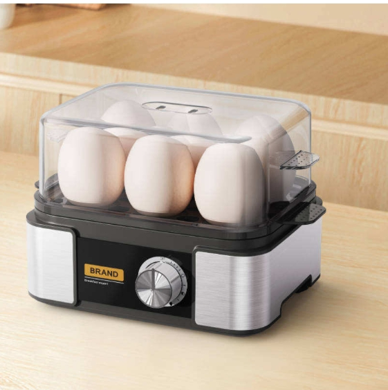6-Egg Digital Egg Cooker with Timer and Anti-Dry Feature