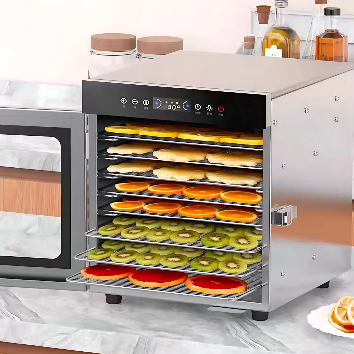 Electric Fruit Dryer Machine with Energy Efficient Heating Element