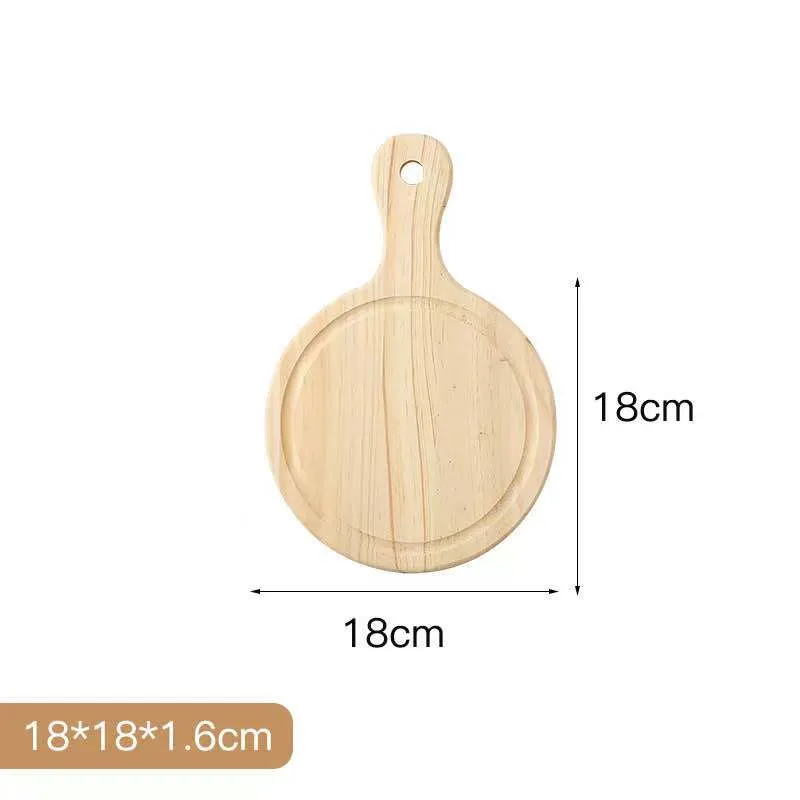 Pine Round Pizza Tray 1