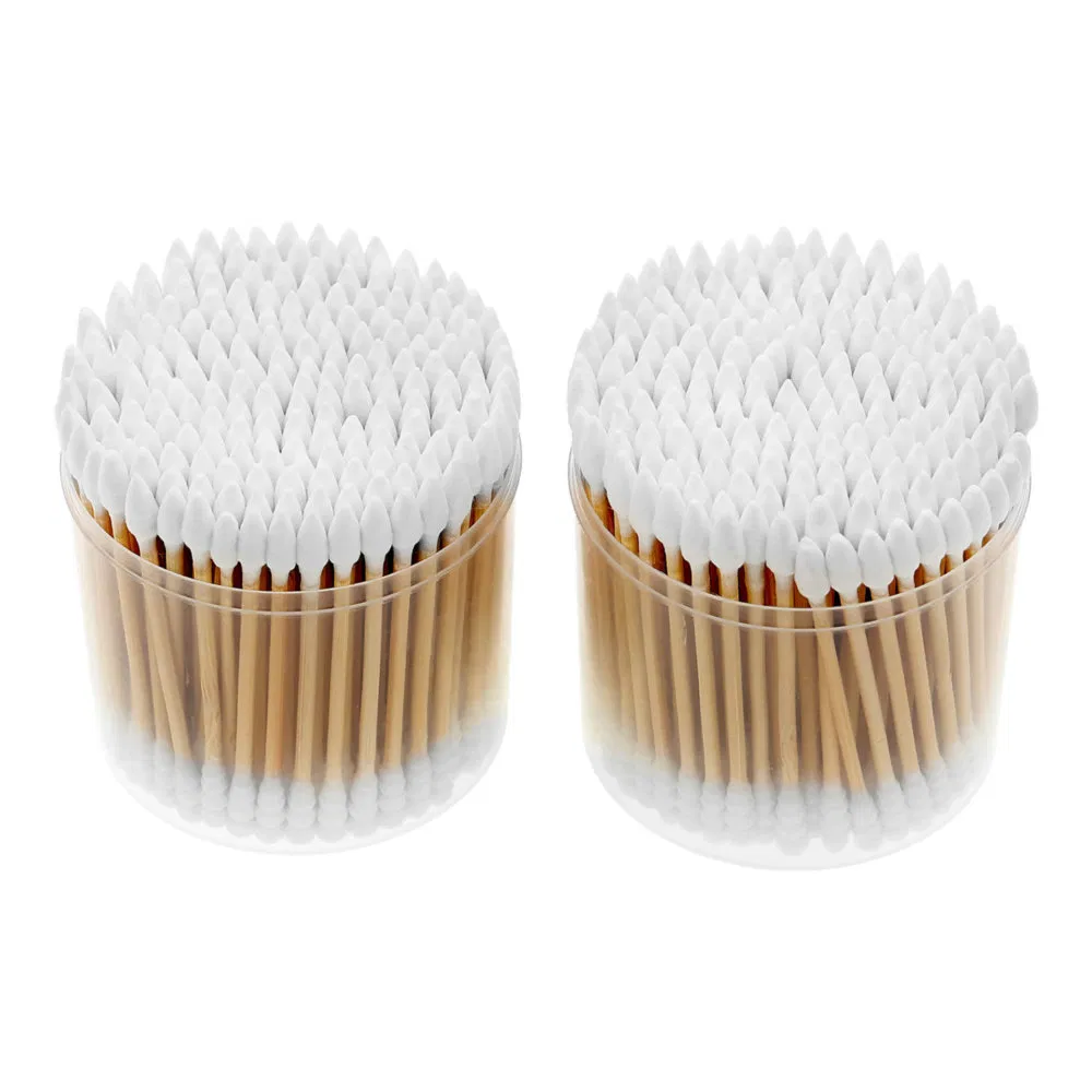 Comfortable Disposable Bamboo Stick Biodegradable Cotton Swabs for Production Line Cleaning