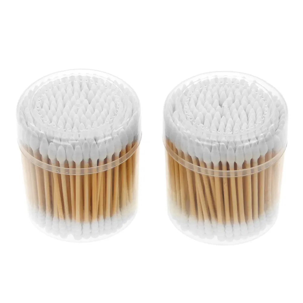 Comfortable Disposable Bamboo Stick Biodegradable Cotton Swabs for Production Line Cleaning