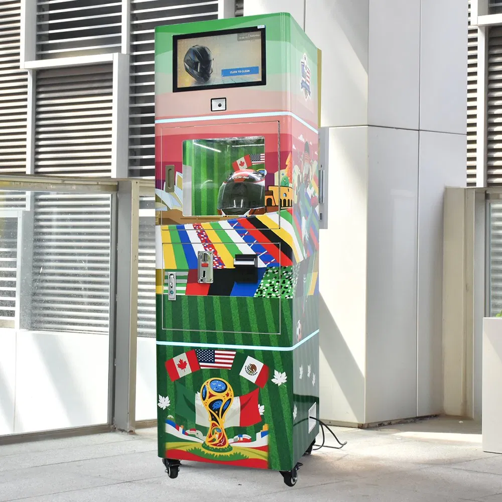Eco-Friendly Helmet Cleaning Vending Machine for Sustainable Practices