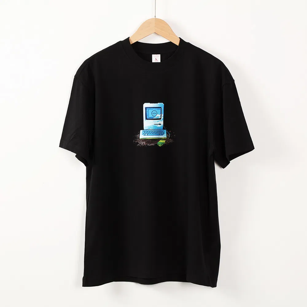 260-Gram Camiseta Estilo Americano em Algodão Puro Estampada Fashion e Moderna Confortável de Usar Atacado e Personalizada