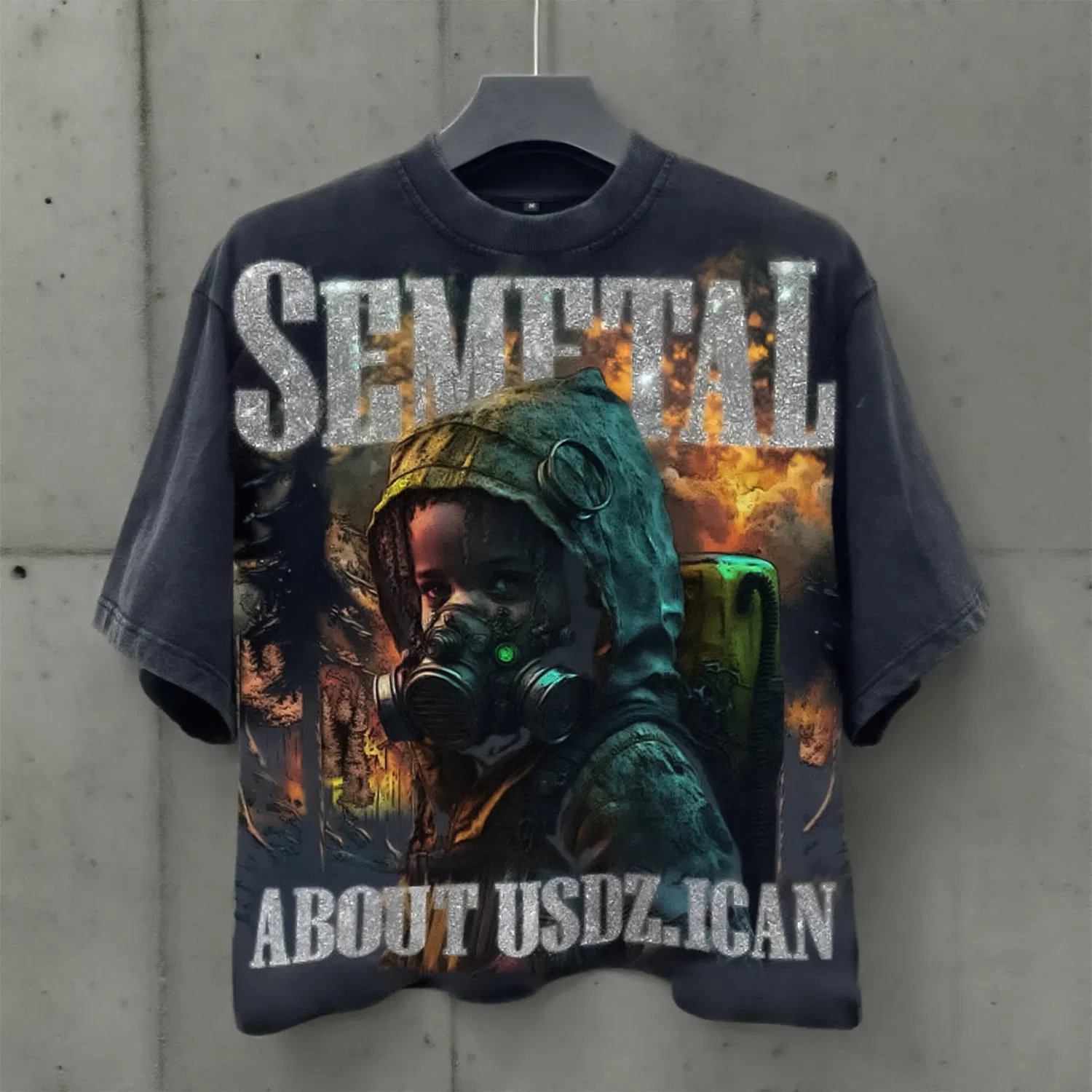 Camiseta de Algodão Oversized com Estampa de Strass para o Verão, Estilo Hip Hop, Moda de Rua, Camiseta Gráfica Personalizada