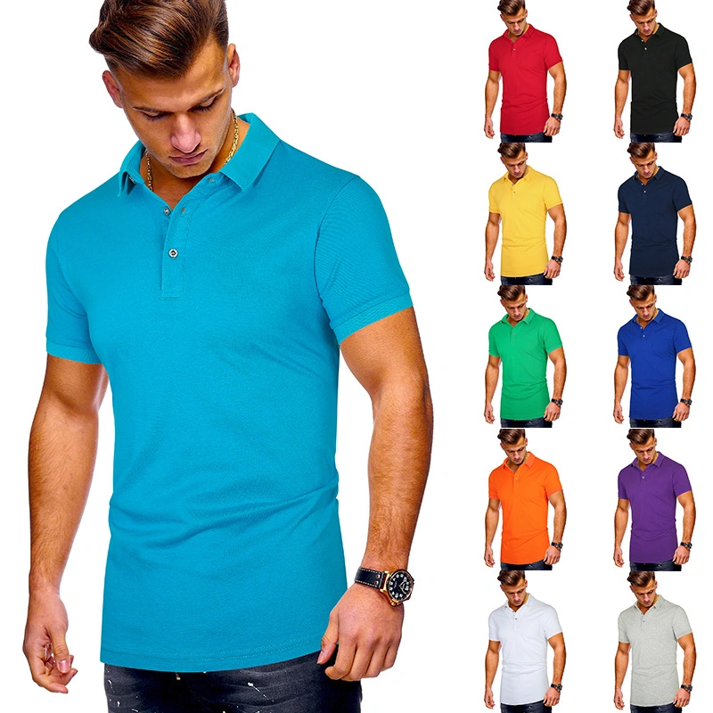 OEM Atacado Personalizado Logotipo Camisetas de Ginástica em Branco Secagem Rápida Camisas de Algodão Original Polo Camiseta para Homens Feito na China