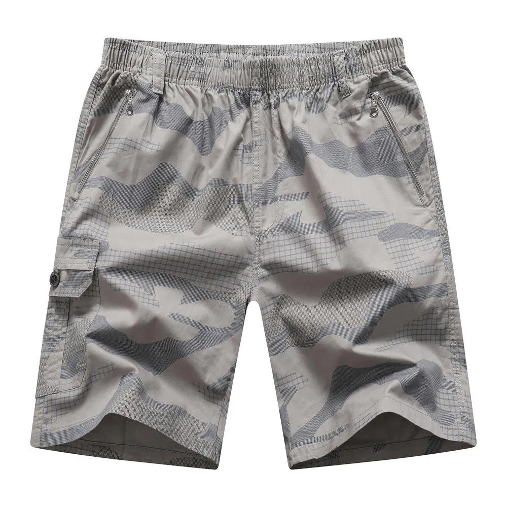 Shorts de Verão Masculinos em Algodão Stretch Camuflado Atacado Design Fashion Anti Rugas Canvas Casuais de Rua para Treino e Exercícios