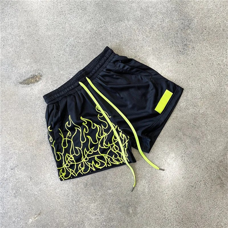 Shorts de Esporte Masculinos em Malha, Ajuste Solto, Secagem Rápida, Respirável, para Academia, Corrida, Treinamento, Casual, Fitness