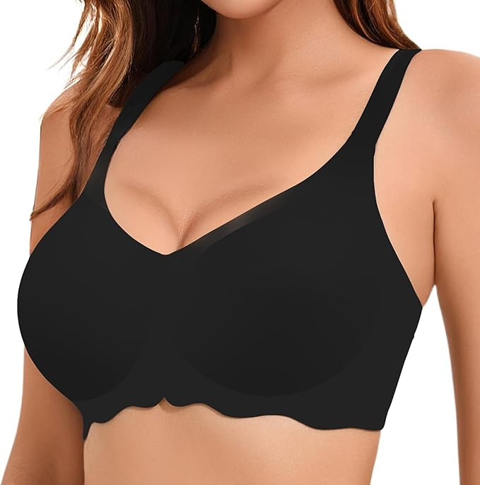 Venda Quente Amazon ODM/OEM Sutiã Esportivo Sem Costura com Copo Cheio e Suporte Sem Fios, Sexy, Almofadado e Personalizado com Logo para Mulheres e Senhoras