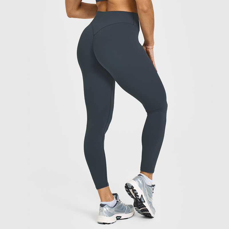 Leggings de Fitness Femininas Sem Costura, Roupas de Esporte, Calças de Treino para Corrida, Levanta Bumbum, Costas em V Profundo, Calças de Yoga de Cintura Alta