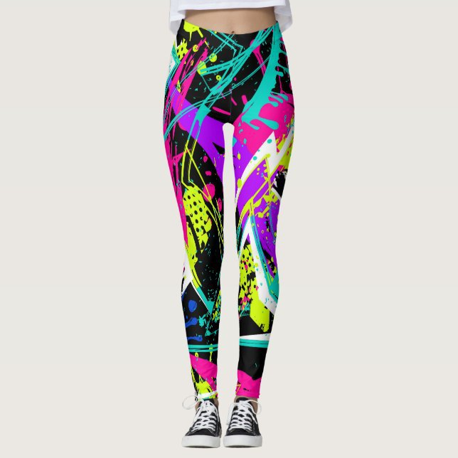 Calças Leggings Coloridas Novas para Mulheres, Alta Cintura, Esticáveis, para Fitness, Esportes, Ginástica e Yoga