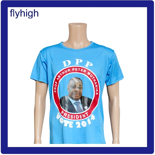 Venda por atacado de camisetas publicitárias, itens promocionais de eleição, camisetas personalizadas, camisetas impressas em tela