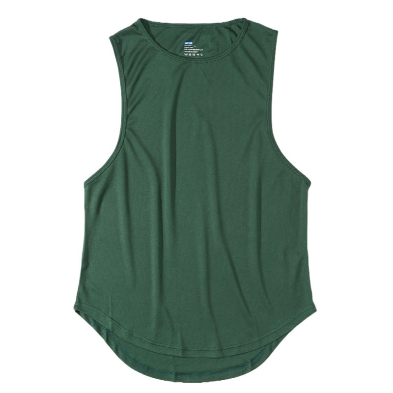 Colete Masculino de Corrida em Poliéster de Alta Qualidade para Academia, Camiseta Sem Mangas de Secagem Rápida para Treino Atlético