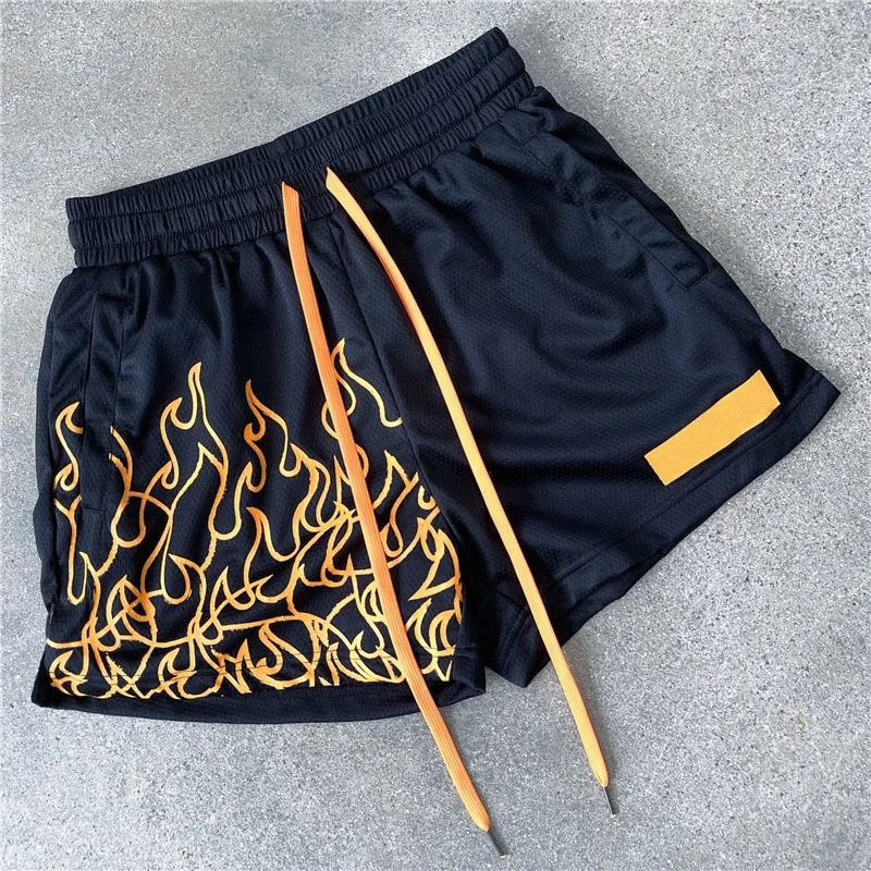 Shorts de Esporte Masculinos em Malha, Ajuste Solto, Secagem Rápida, Respirável, para Academia, Corrida, Treinamento, Casual, Fitness