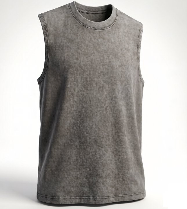 Wholesale Vintage Washed Blank Tank Top Men Oversized Streetwear Sleeveless T-Shirt Cotton Gym Tee Loose Fit Summer Casual Vest