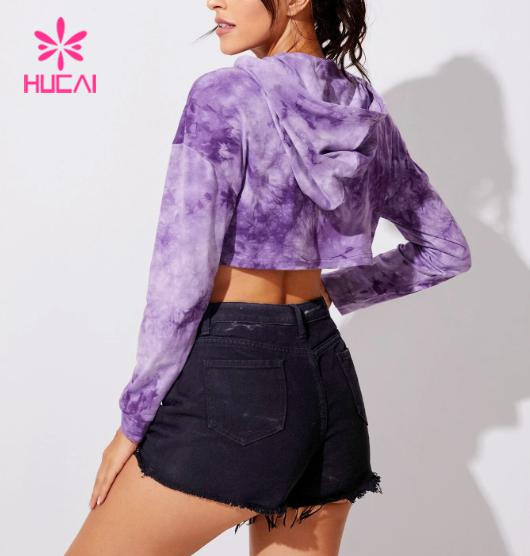 Moletom feminino macio de manga longa para fitness com capuz