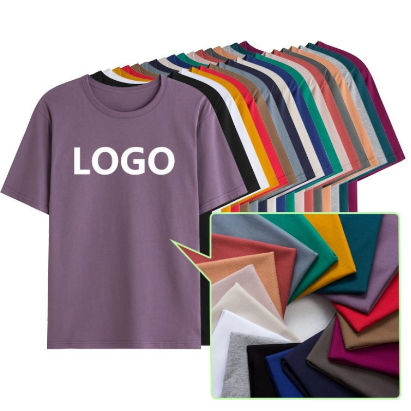 Atacado de Alta Qualidade Verão 100% Algodão 190 GSM Camiseta Masculina Lisa Personalizada Impressão Camiseta Unissex Camisetas Algodão Camiseta Oversized Roupa