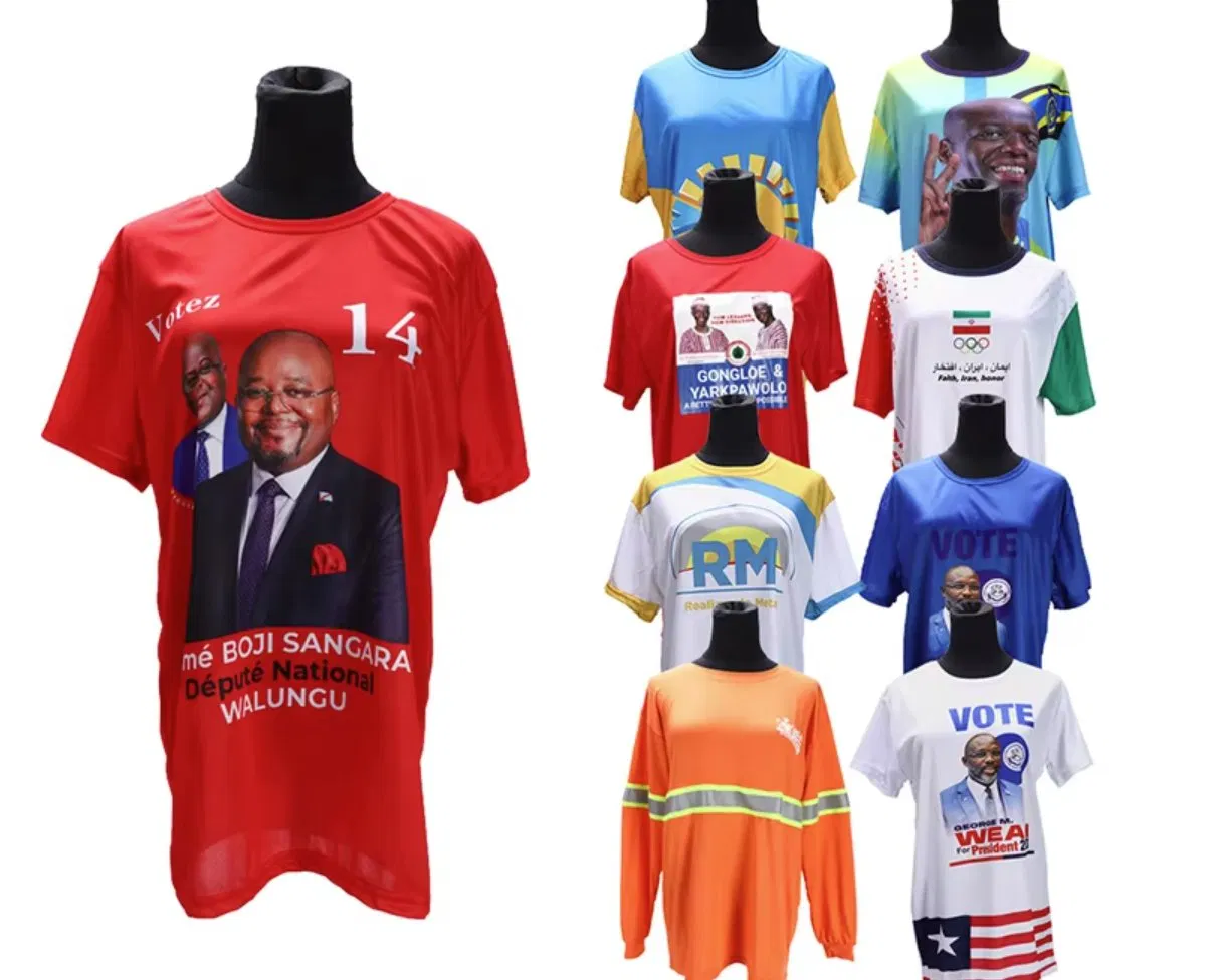 Camiseta Branca Barata por Atacado Promoção Camiseta Algodão Poliéster Personalizada Impressão Publicitária Camiseta Personalização Cores