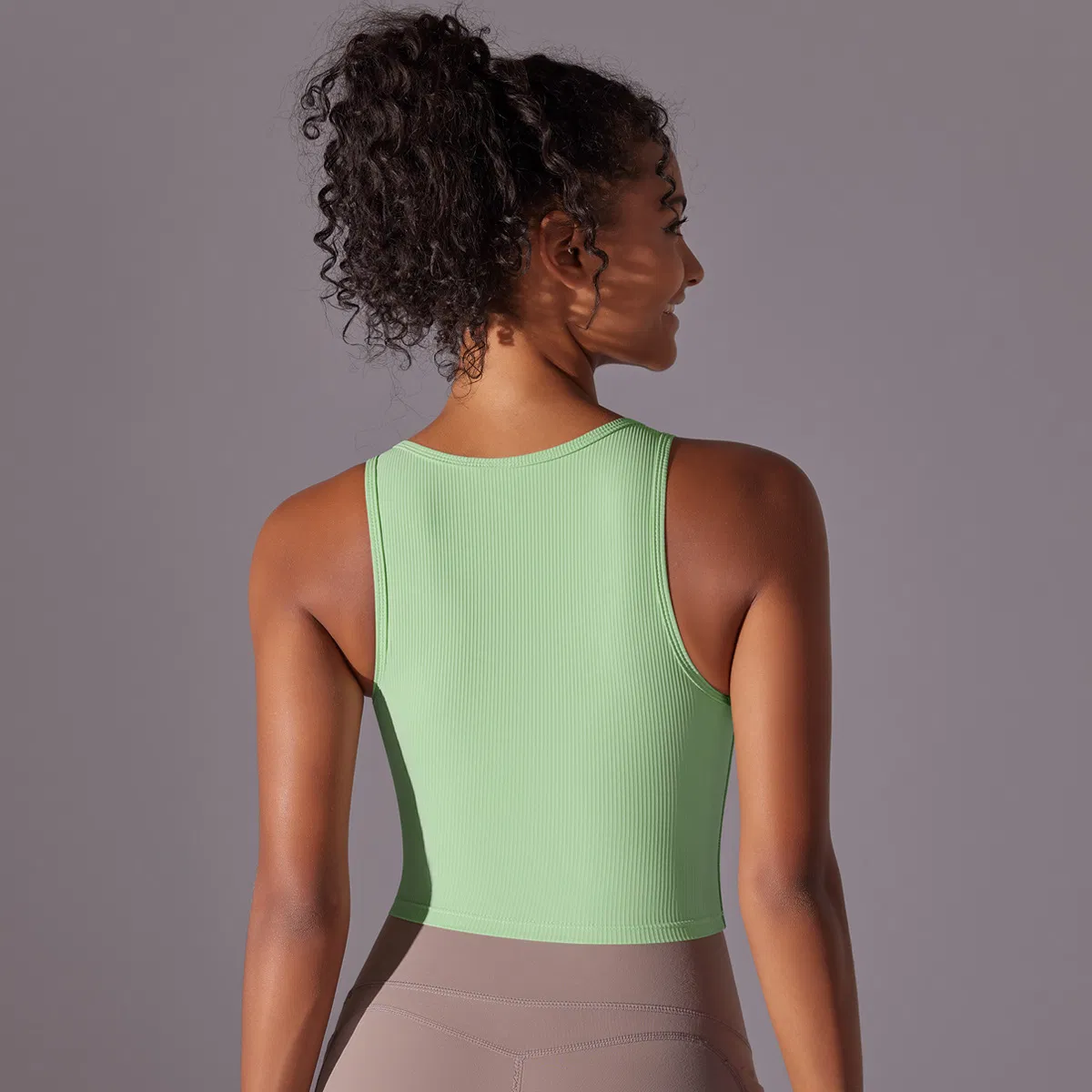 Sutiã esportivo feminino com suporte, sutiã de yoga, tops de lingerie para mulheres, colete de corrida canelado, roupas de ginástica