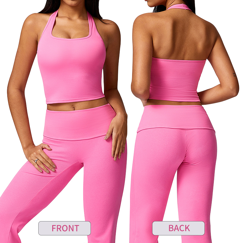 Top de treino cropped feminino com alças, sutiã embutido e acolchoado para ioga e esportes