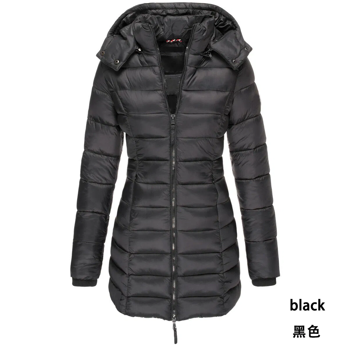 Casaco de Inverno Feminino Puffer com Capuz Jaqueta Leve Quente Roupa Externa