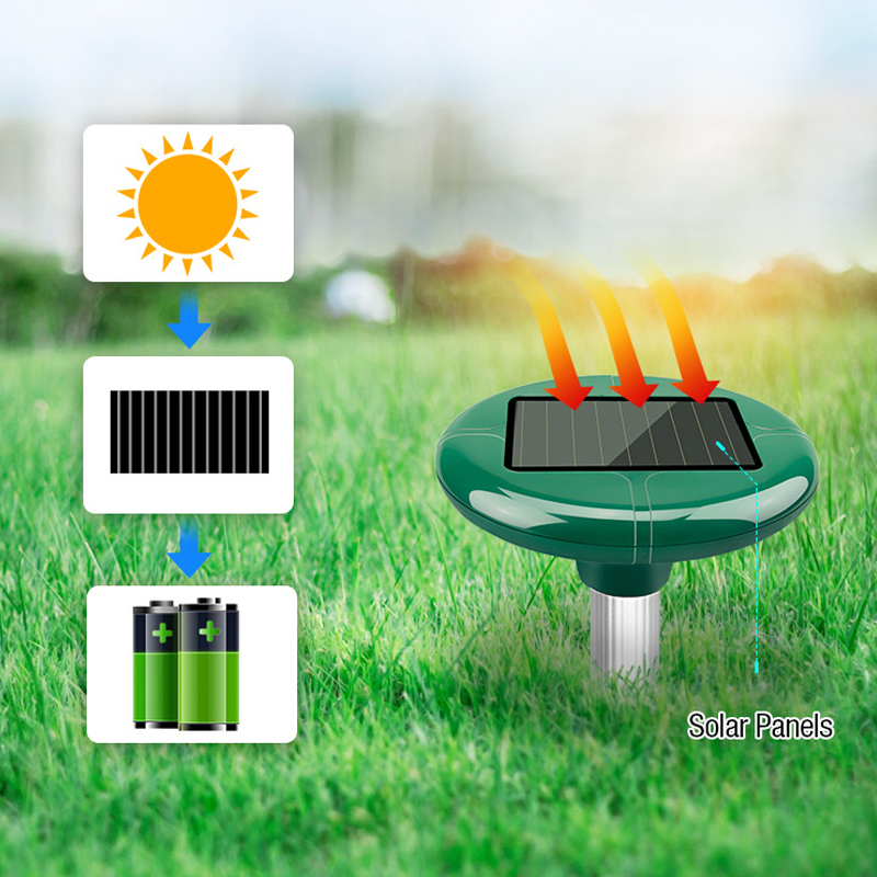 Repelente Avançado de Toupeiras com Energia Elétrica para Eficiência na Jardinagem em Casa