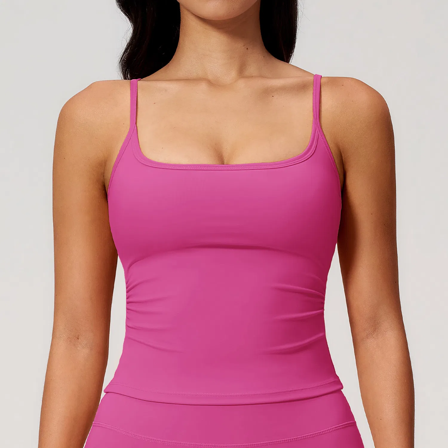 Camiseta de treino sem mangas para mulheres, personalizada com logo, top de ginástica canelado para mulheres