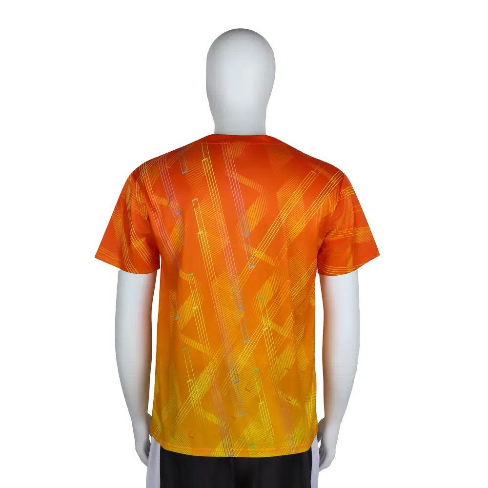 Camisetas de poliéster baratas impressas por sublimação leve personalizadas na China