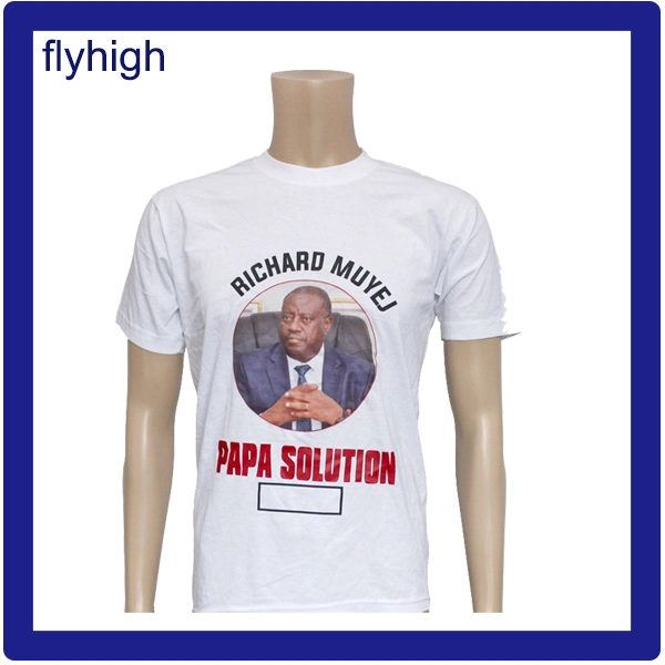 Venda por atacado de camisetas publicitárias, itens promocionais de eleição, camisetas personalizadas, camisetas impressas em tela