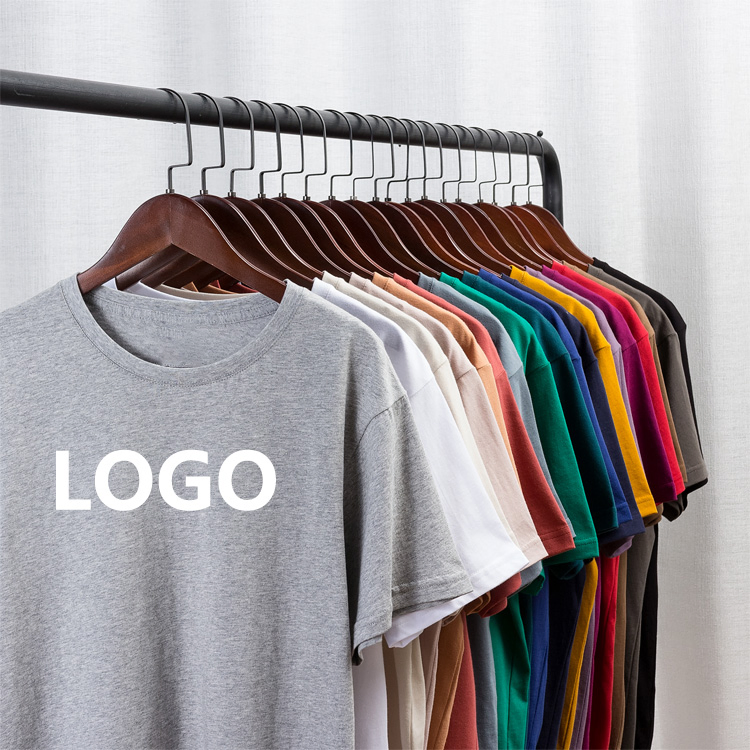 Atacado de Alta Qualidade Verão 100% Algodão 190 GSM Camiseta Masculina Lisa Personalizada Impressão Camiseta Unissex Camisetas Algodão Camiseta Oversized Roupa