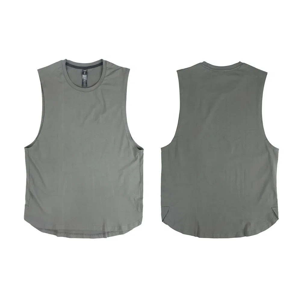 Camisetas de Ginásio Masculinas Personalizadas com Logo, Rápido Secagem, Ajustadas para Corrida, Sem Mangas