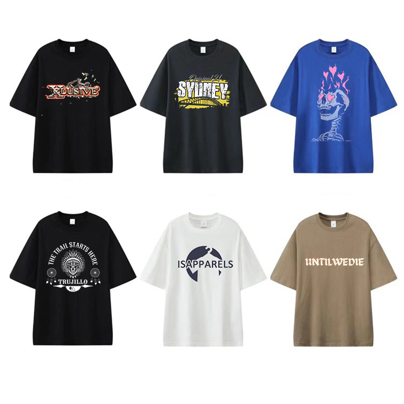 Camiseta Promocional Respirável de Atacado 100% de Algodão 180GSM Lisa Personalizada com Ombro Caído, Camiseta Branca Oversize de Manga Curta em Cor Sólida