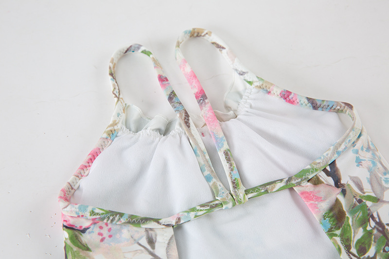Roupas de banho florais infantis por atacado, maiô para bebês e crianças pequenas