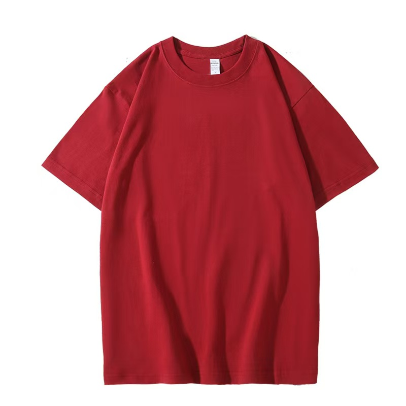 Camiseta Gráfica Personalizada de Marca 220g Camiseta de Algodão Lisa