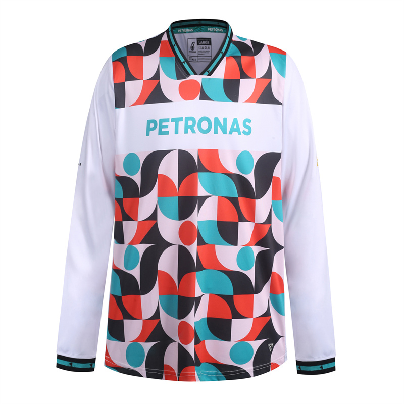 Camiseta masculina personalizada de poliéster reciclado RPET unissex, impressão total por sublimação, seca rápida, macia e adequada para o trabalho esportivo no verão