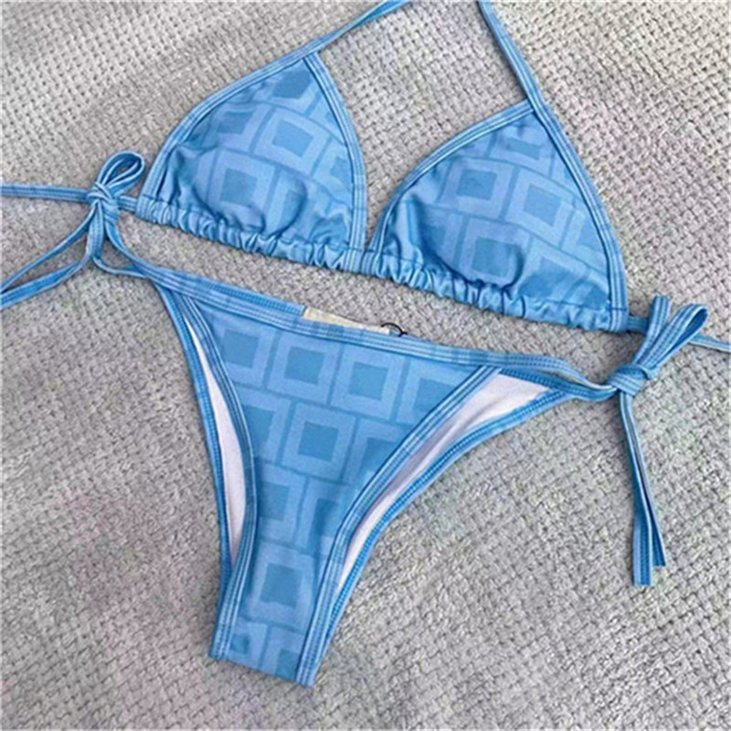 Novo Biquíni Triângulo Estampado de Leopardo Biquíni Sexy em Duas Peças