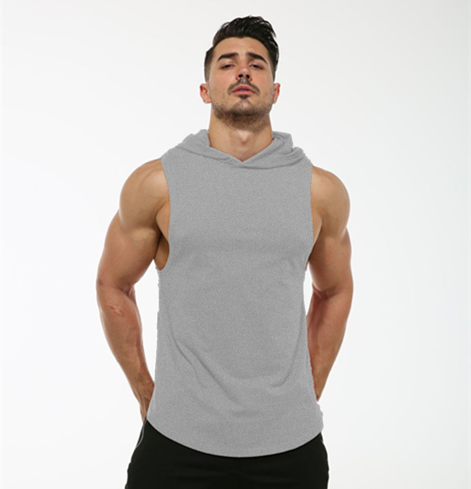 Camisetas sem mangas de moletom para esportes, roupas de ginástica, camisetas de treinamento para homens, colete de fitness, roupas de musculação